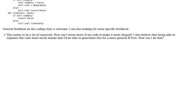 Code Review: 2-3 Tree in Python смотреть онлайн