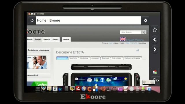 Ekoore ET10TA - Presentazione browsing internet смотреть онлайн