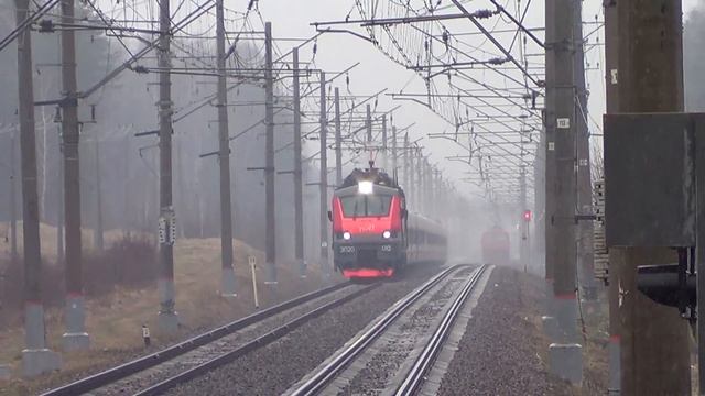 ЭП20-010 "Олимп" со скоростным поездом "Стриж" №710 "Москва - Н. Новгород" смотреть онлайн