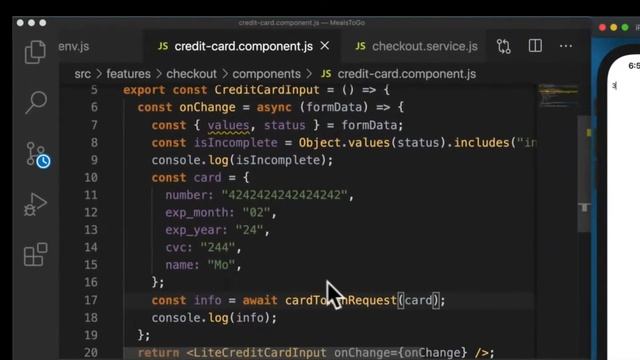 React Native | Hooking Up Our Credit Card Form | Part 14 смотреть онлайн