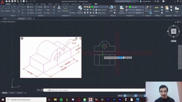 ✅ AUTOCAD 3 GÖRÜNÜŞ ÇIKARMA ✅ Autocad Çizim Örnekleri #1 (ÖĞRENME GARANTİLİ AUTOCAD DERSİ) смотреть онлайн