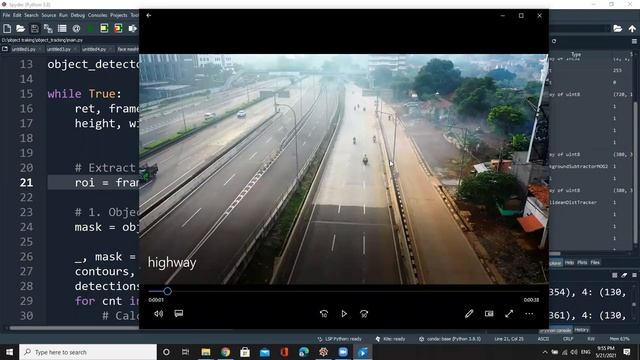 detect , track and count car and moto in video using openCV | computer vision شرح عربي смотреть онлайн