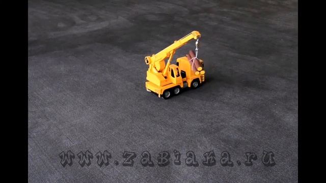 Машинка на радиоуправлении Автокран MAN смотреть онлайн