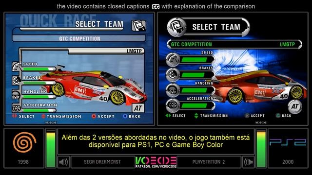 Le Mans 24 Hours (Dreamcast vs PlayStation 2) Side by Side Comparison смотреть онлайн