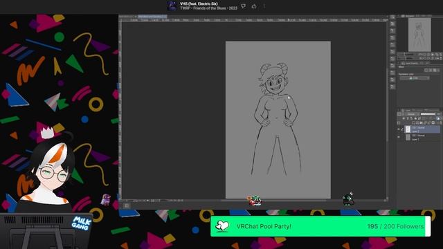 The Wolf, The Witch, and The Succubus! (sketch) | Art pt 51 - Twitch VOD 10/13/2023 #FrightFight смотреть онлайн