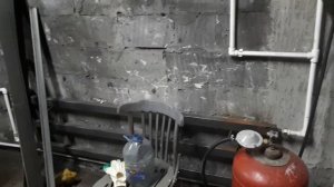 Отопление в гараже на баллонном газе с помощью водогрейной колонки Нева 4511 #3