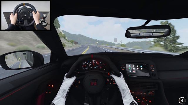 Nissan GT-R 2022 Morning Canyon Run - Assetto Corsa | Thrustmaster TX Gameplay смотреть онлайн