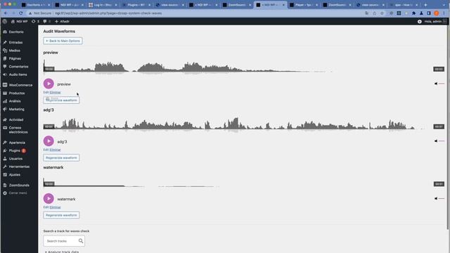 ZoomSounds, Wordpress audio player - audit waveform - refine waveform смотреть онлайн