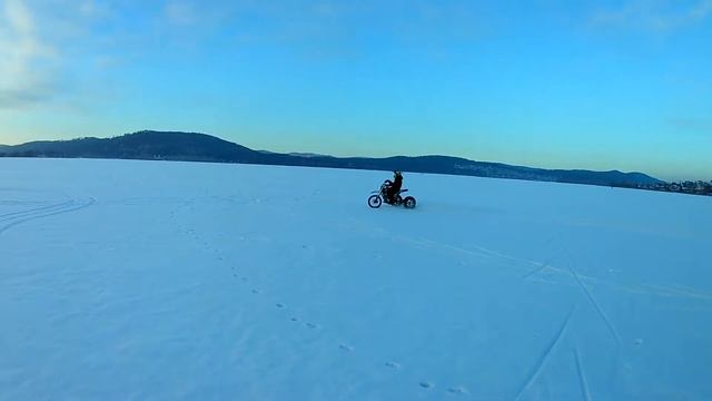 Wels crf 250 custom trike , трицикл трайк из китайского мотоцикла, дрифт на льду смотреть онлайн
