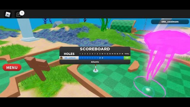 Super Golf (Roblox) - Atlantis Map - Hole in One for 1, 3, 4, 5, 6, 7, 8, 11, 12, 13, 14, 15, 17 смотреть онлайн