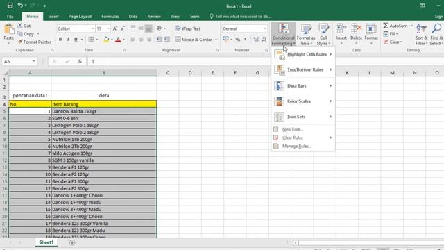 Menandai Hasil Pencarian dengan warna otomatis di Microsoft Excel смотреть онлайн