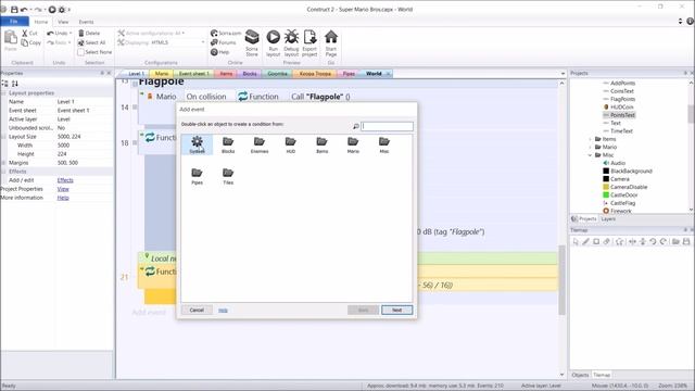Construct 2 Tutorial - Super Mario Bros: Flagpole (Part 20) смотреть онлайн