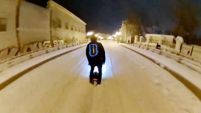 Зимне покатушка на #МОНОКОЛЕСО смотреть онлайн