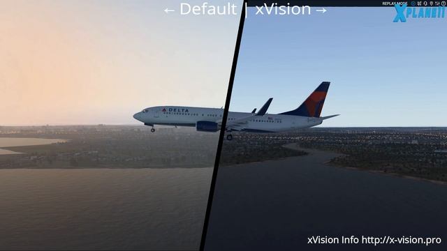 xVision vs default graphics . A new utility to enhance X-Plane graphics смотреть онлайн