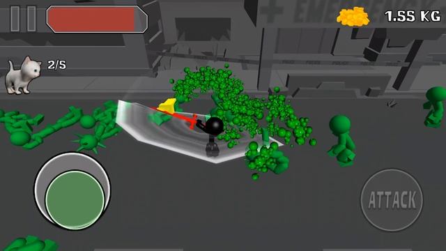 Stickman Killing Zombie 3D / Android Gameplay HD смотреть онлайн