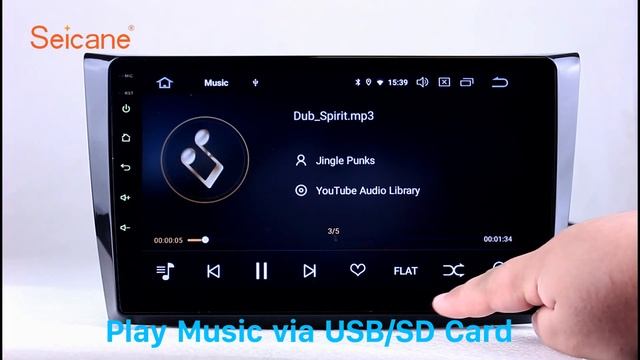 9 inch For 2011 Changan Alsvin V3 Radio Android 9.0 GPS Navigation System Bluetooth смотреть онлайн