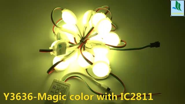 Y3636 LED module RGB IC2811 Dream color DC12V / programmable Holiday decoration lights смотреть онлайн