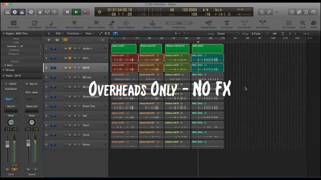 Drum Overhead Mic Shootout (Shure SM81, KSM 137, Oktava MK012, MXL 603S) смотреть онлайн