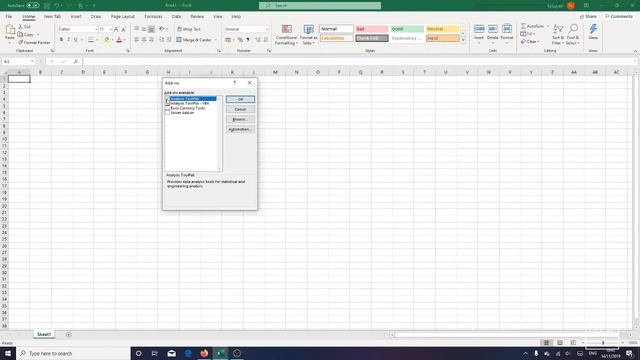 How to turn on Data Analysis Tool in Excel - Office 365 смотреть онлайн