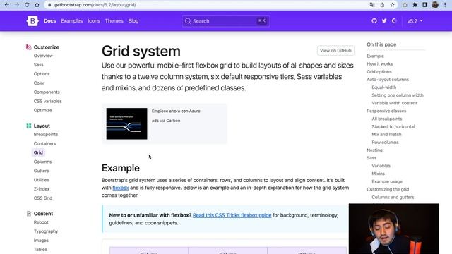 Implementar únicamente el sistema de grillas de Bootstrap en mi proyecto (Grid System Bootstrap CSS смотреть онлайн