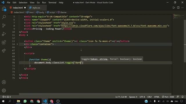 Dark Mode on Website Using HTML, CSS and JS | Dark Theme Website Design with Simple JS | Dark Mode смотреть онлайн