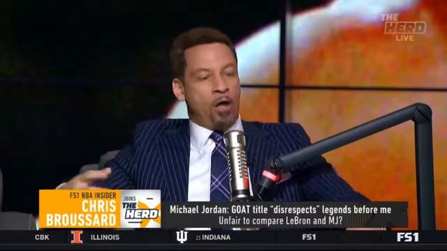 Chris Broussard REACT Michael Jordan GOAT title disrespects legends before me The Herd смотреть онлайн