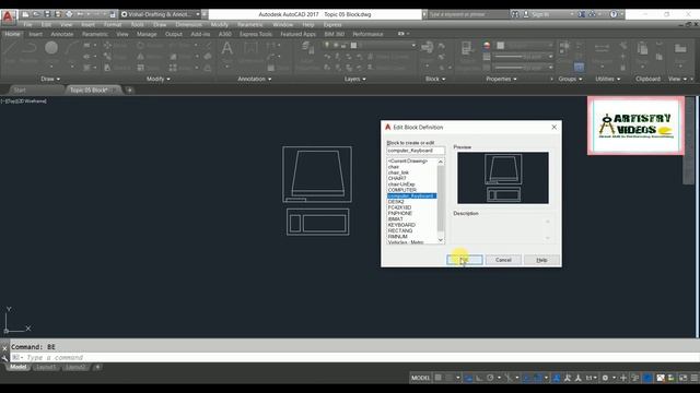 How to change Insertion Point /Pick Point /Base Point of Block in AutoCAD смотреть онлайн
