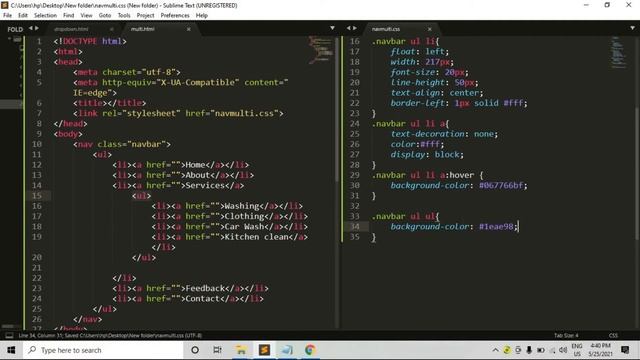 Multi level Dropdown Menu in HTML CSS in hindi | How to create Dropdown Menu with Submenus смотреть онлайн