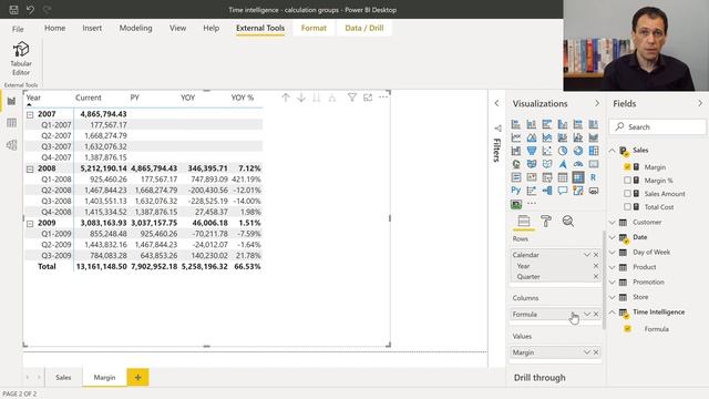 Calculation groups debut in Power BI Desktop смотреть онлайн