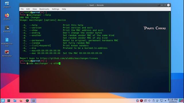 Macchanger/ How To Change Mac Address in KALI LINUX , Parrot OS & Other Linux Distributions смотреть онлайн