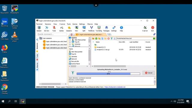 SFTP With MobaXterm смотреть онлайн