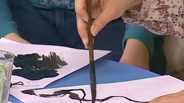 Мастер класс по китайской живописи у-син для детей "рисование цветущей ветки сливы мэй"... смотреть онлайн