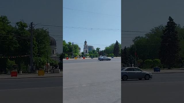 Кишинёв, центр, площадь. смотреть онлайн