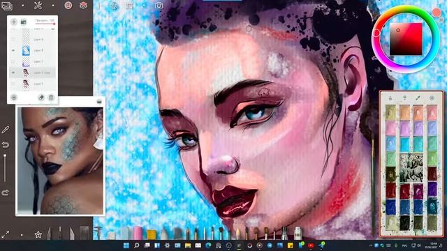 Стрим 19.10.21. Что-то давно я не рисовала акварелью в Realistic Paint Studio 2.0. смотреть онлайн