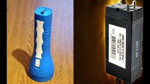 Замена аккумулятора в фонарике, очень просто