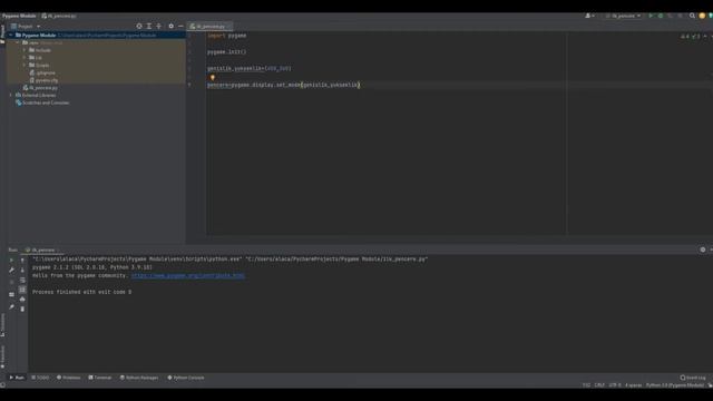Pygame Modülüne Giriş - Kurulum ve Pencere Oluşturma (Ders 1) смотреть онлайн