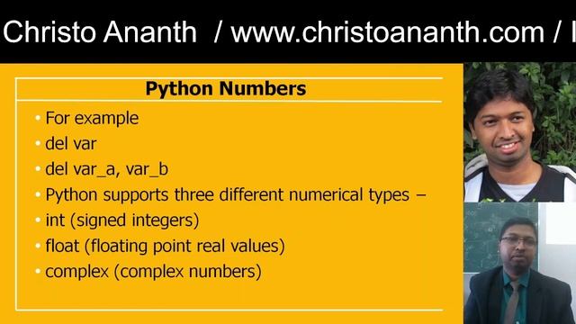 Christo Ananth - Python Syntax, Variable Types, Comments - Introduction to Computer Science смотреть онлайн