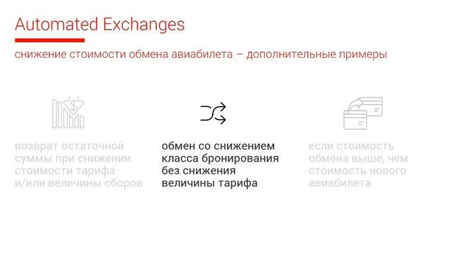 AE04 — Снижение стоимости обмена авиабилета – дополнительные примеры смотреть онлайн