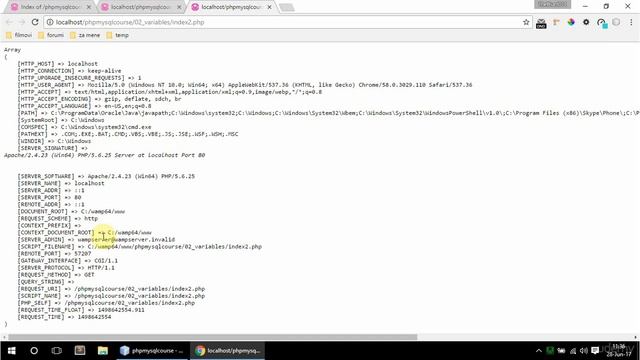 07 superglobals and constants - PHP and MySQL beginner to developer смотреть онлайн