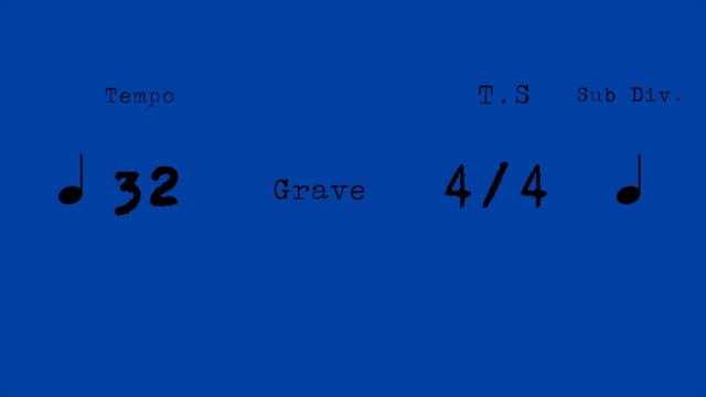 METRONOME - 32 BPM GRAVE смотреть онлайн