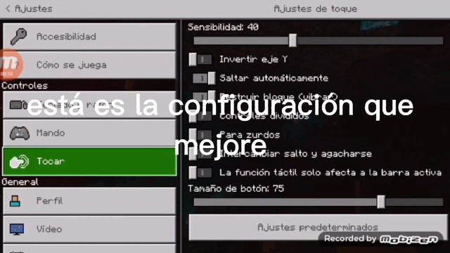la mejor configuración para Minecraft pe смотреть онлайн
