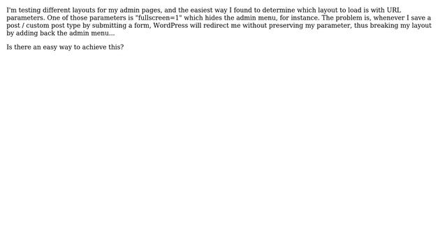 Wordpress: Preserve custom URL parameter after saving post смотреть онлайн