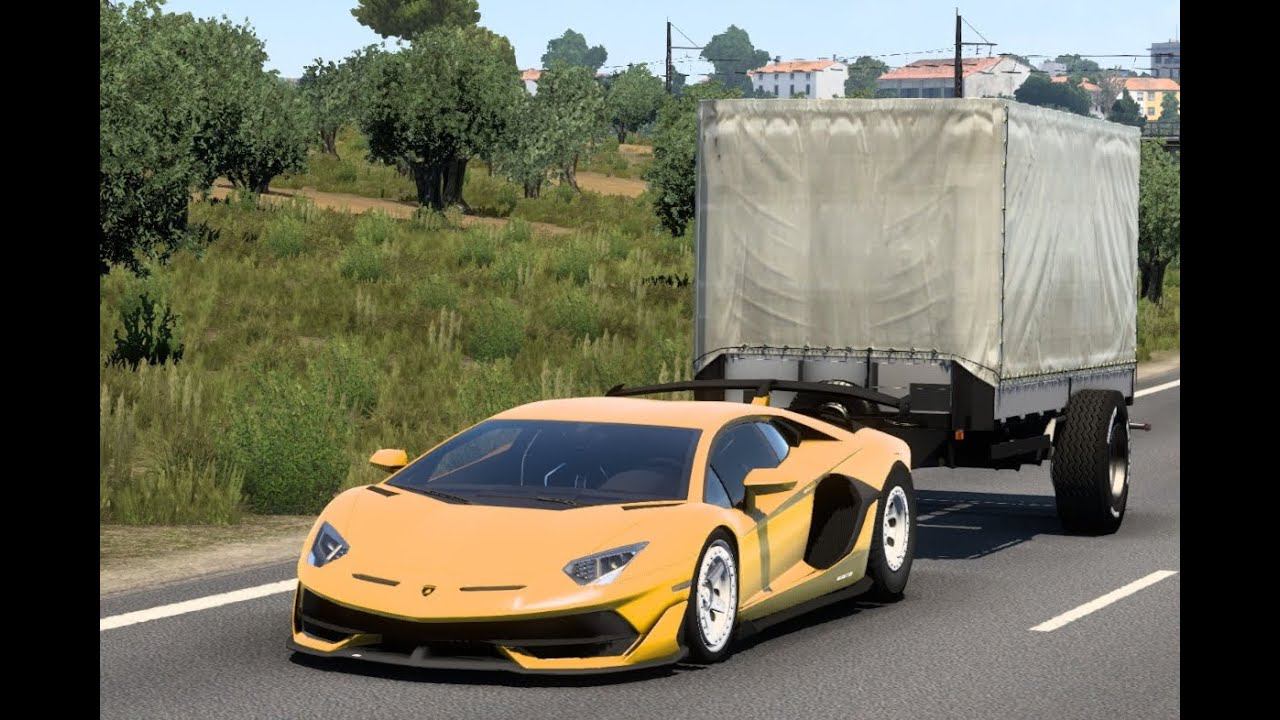 [ETS 2] Lamborghini Aventador SVJ 2018_Countach Edition Cargo Delivery смотреть онлайн