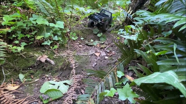 Scx10 II Toyota Hilux Trail Run! смотреть онлайн