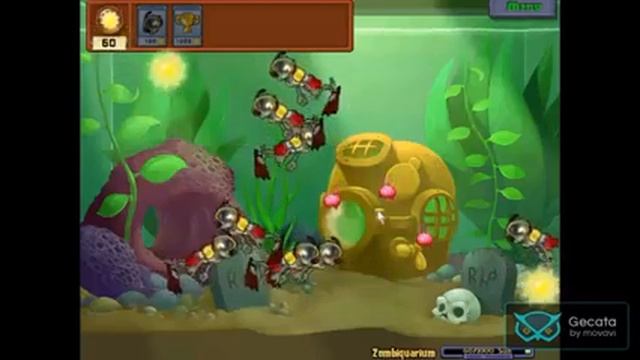 Plants vs Zambies Mini Game Mission 8 Tank to feed Zambies смотреть онлайн