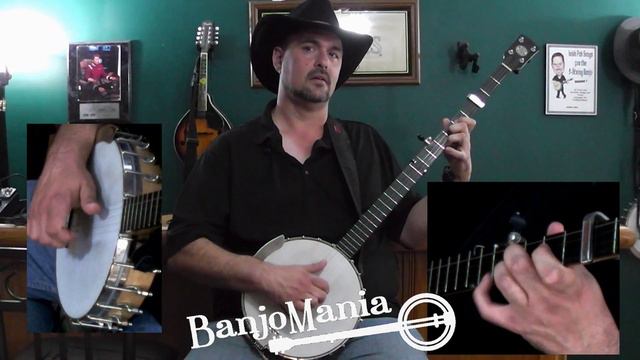 I'll Fly Away in D: Frailing Banjo Lesson смотреть онлайн