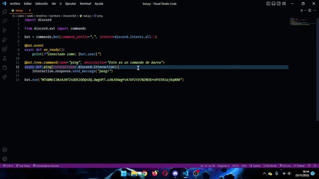 Cómo hacer SLASH COMMANDS en DISCORD con PYHTON! | discord.py 2.0 смотреть онлайн