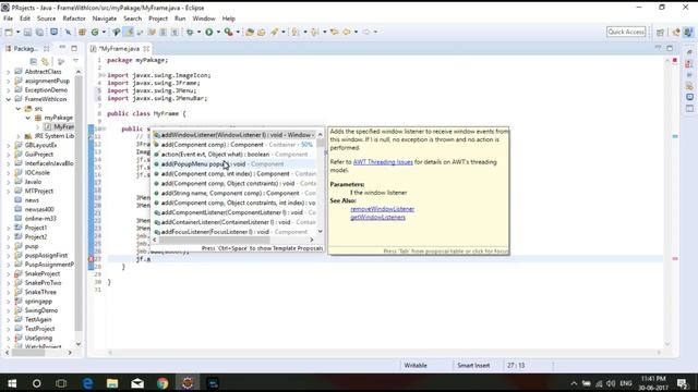 Adding Menu Options in Java Frame in Hindi by Log Raj sir смотреть онлайн