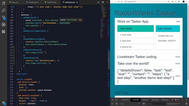 Live Coding |[ Vue.js ]| Tasker App Ep. 03 смотреть онлайн