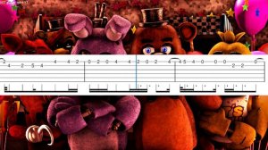 Five Nights at Freddy's 1 song | Guitar TAB